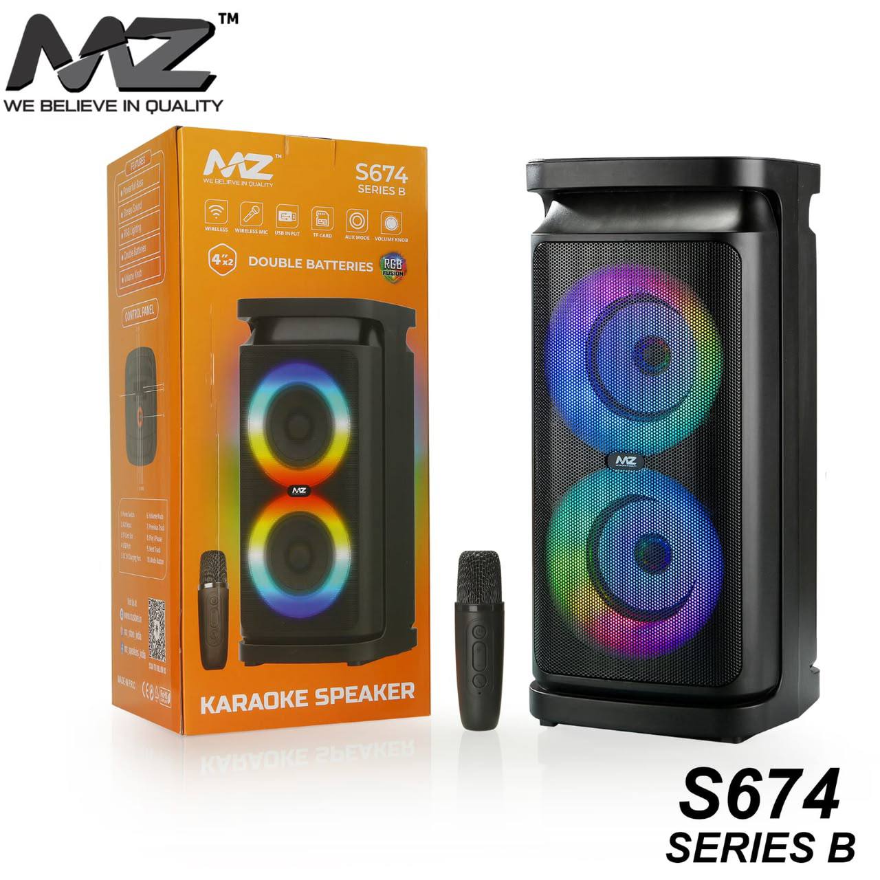 MZ S674 Series B Karaoke Speaker with Wireless Microphone