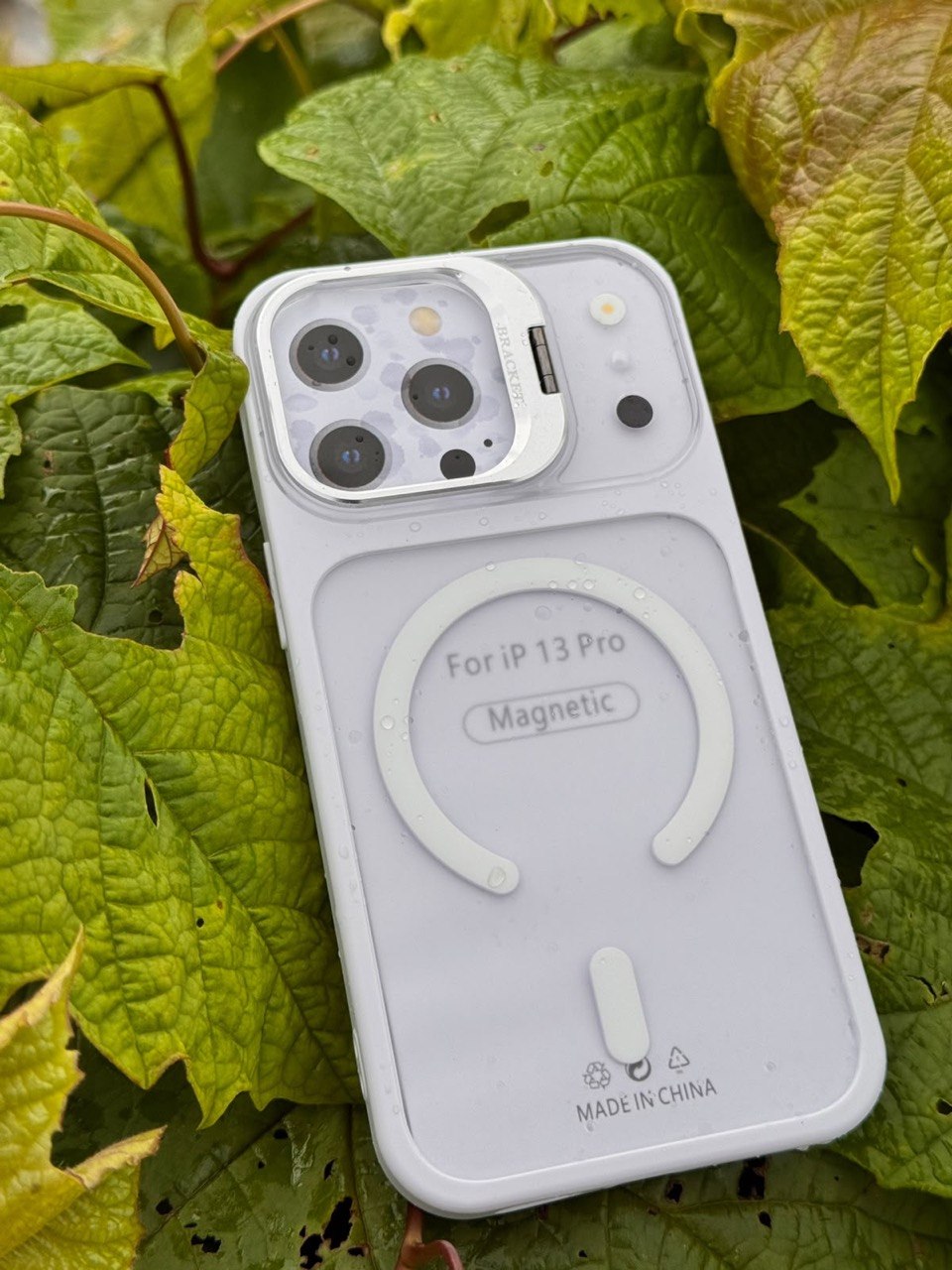 Magnetic Transparent Case for iPhone 13 Pro with Camera Protection